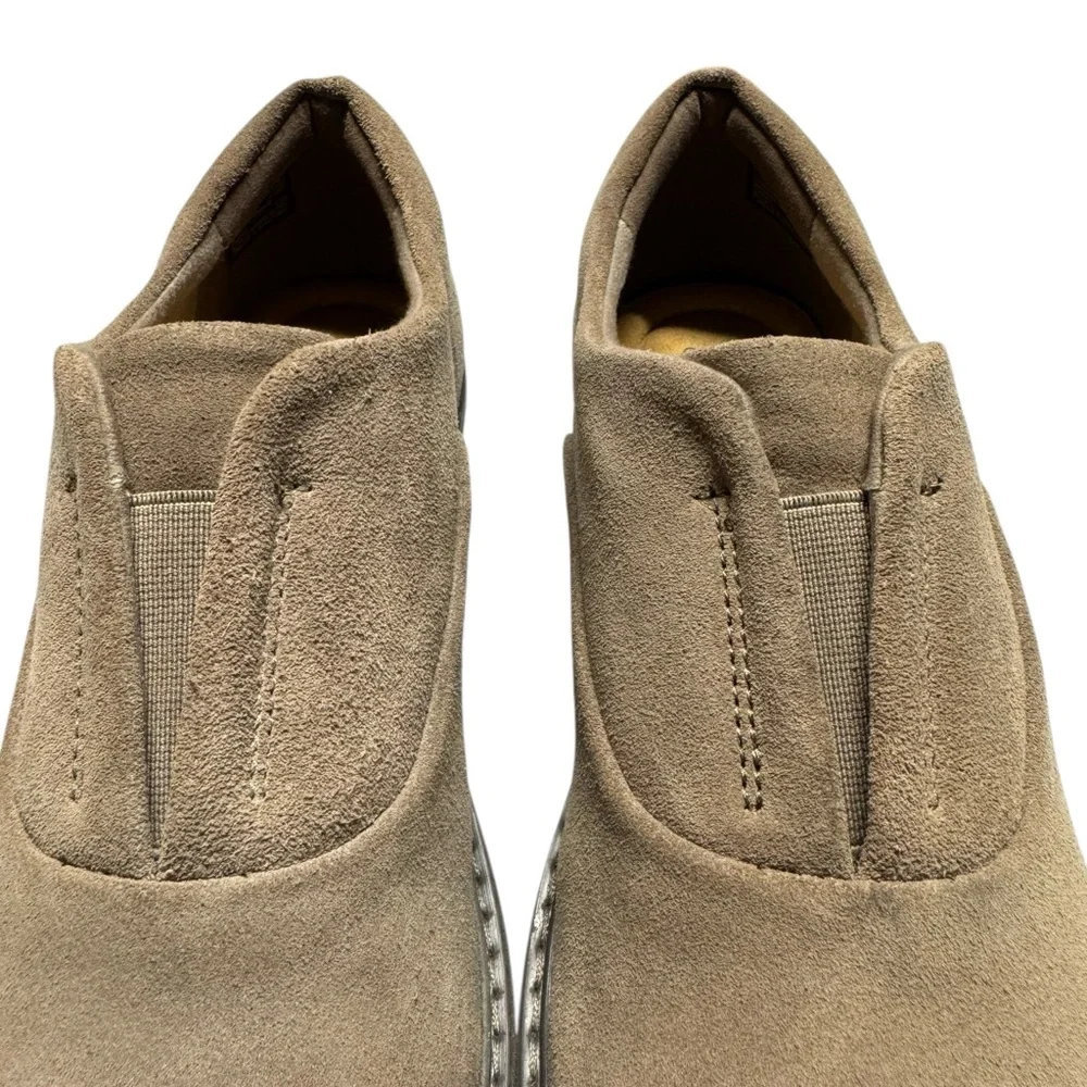 Clarks Womens Airabell Sky Gris Beige Size‎ 9.5M Slip On Casual Shoes Comfort